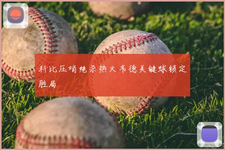 科比压哨绝杀热火韦德关键球锁定胜局