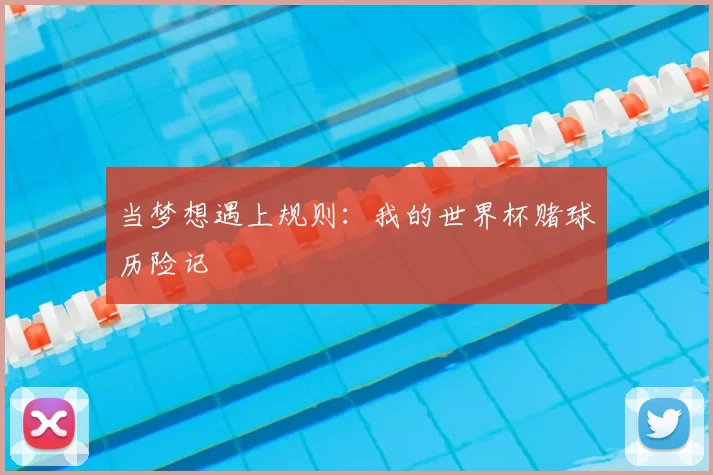 当梦想遇上规则:我的世界杯赌球历险记